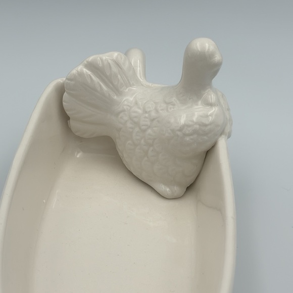 Ceramic White USS Turkey Gravy Boat NWT - Picture 6 of 9